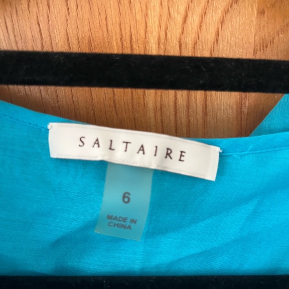 Saltaire hooded pin tucked vneck swim coverup 6 - Picture 2 of 10